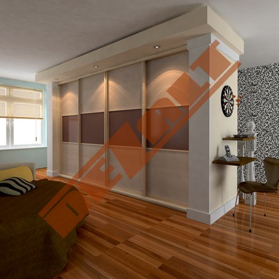 Шкаф купе в гипсокартоновой нише